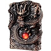 Cool Lighters, Windproof Carving Dragon Antique Lighter, Reusable Kerosene Grinding Wheel Lighter for Collection, Decorative, Gift, Present (Without Fuel) (Bronze)