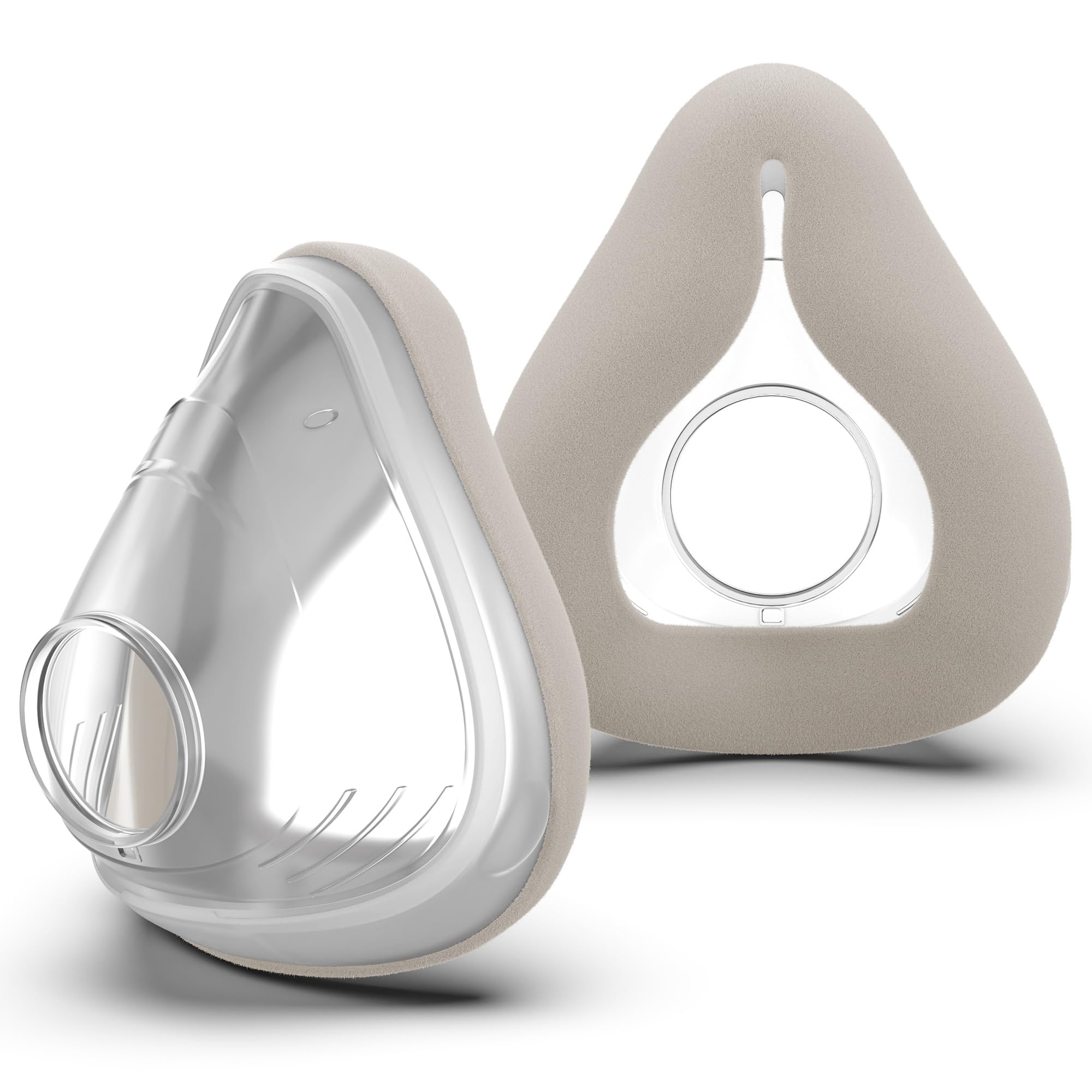Photo 1 of *UNTESTED*
2-Pack Fabric Mask for AirFit F20 & AirTouch F20 - IBEET Breathable, Skin-Friendly Full-Face CPAP Mask Cushion Replacement to Prevent Silicone Redness & Foam Damage, Small