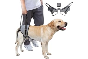 GRLEAYIE Dog Lift Harness, Dog Sling for Medium Large Dogs, Adjustable Dog Support Harness for Back Legs, Comfy Design Pet Harness with Padded for Elderly, Injured, Arthritic, Senior, Disabled Dogs（XL）
