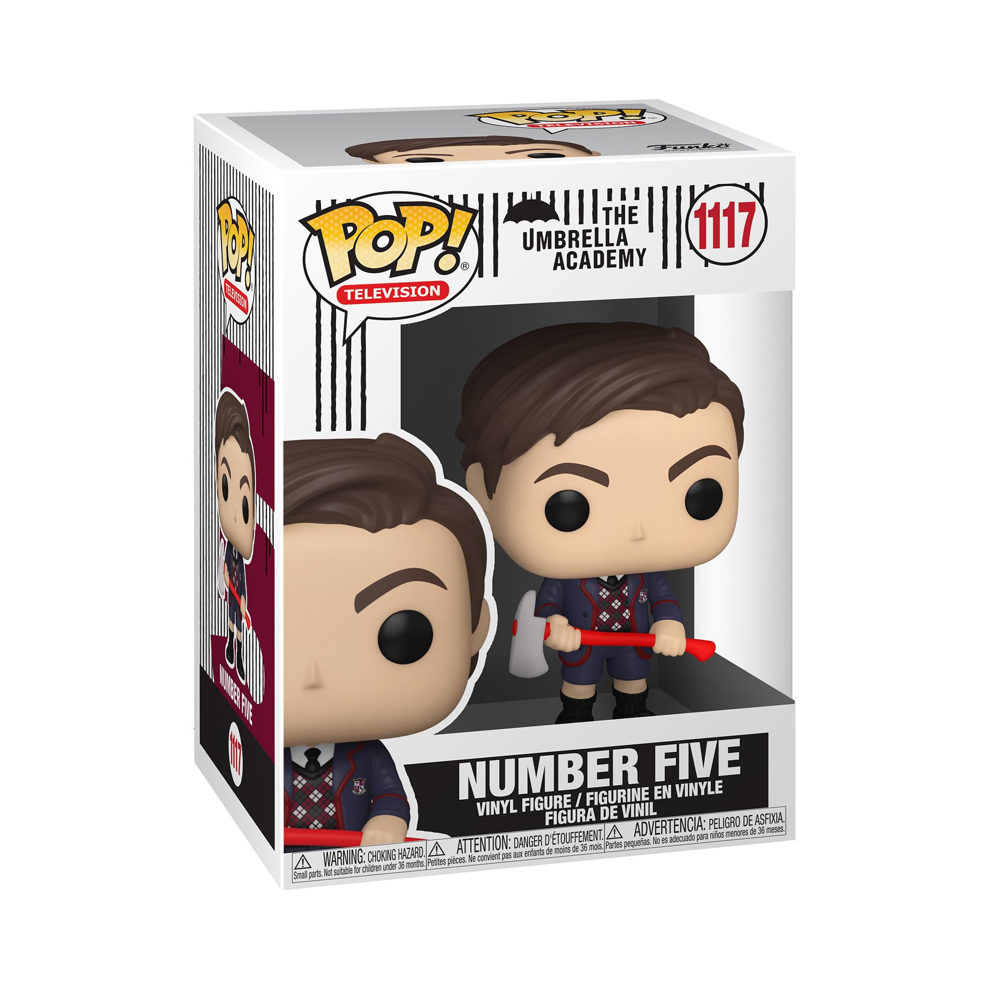Funko POP! TV: Umbrella Academy - Number Five 5 Vinyl - Collectable Vinyl Figure - Gift Idea - Official Merchandise - Toys for Kids & Adults - TV Fans - Model Figure for Collectors and Display