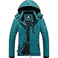 GEMYSE Women's Ski Snow Jacket Warm Winter Waterproof Coat Snowboard Rain Jacket Hooded Windproof Windbreaker