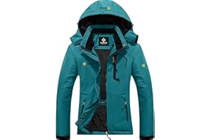 GEMYSE Women's Ski Snow Jacket Warm Winter Waterproof Coat Snowboard Rain Jacket Hooded Windproof Windbreaker