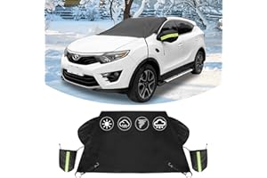AMBARI Car Windshield Cover for Ice and Snow, Car Window Cover for Car Windshield, Windshield Car Cover for Snow, Car Window Covers Windshield Snowproof