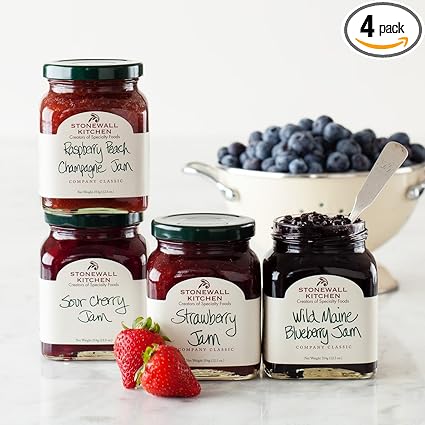 Amazon Com Stonewall Kitchen 4 Piece Favorite Jam Collection