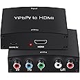 Component to HDMI Adapter, YPbPr to HDMI Coverter + R/L, NEWCARE Component 5RCA RGB to HDMI Converter Adapter, Supports 1080P