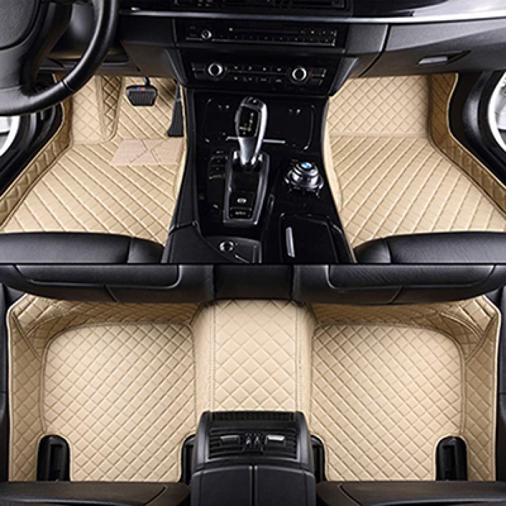 LKJHO Car mat,for custom car floor mats for kia sportage 2018 rio 3 soul optima ceed sorento stinger niro carens floor mats for cars,Beige