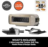 Ninja Stone Gold 3-in-1 Toaster Grill Panini Press Flip Design 7 Functions UK view 9