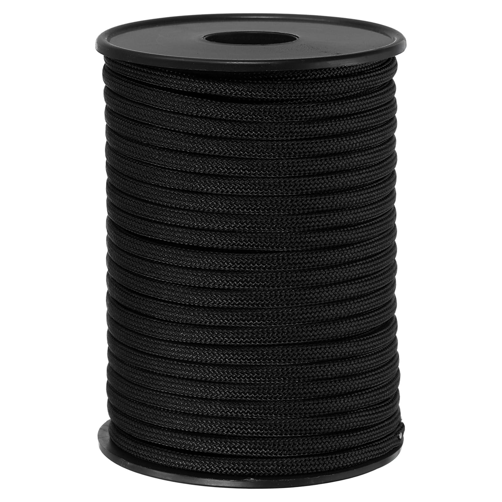 PATIKIL 100FT 550 Paracord, 9 Strand Parachutes Cord Spool 4mm Survival Strong Rope String for Camping Hiking Fishing, Black