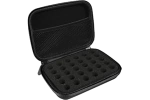 ZORETCO Essential Oil Storage Holder Organizer Carrying Case, Essential Oils Box Holds 30 Bottles 1ml- 3ml Bottle Travel Storage Organizer Bag for doTERRA & Young Living (Box Only)