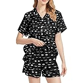 Yiyeqiu Women Pajama Shorts Set PJ Shorts Sleep Set for Women Pajamas 2 piece Ladies Sleep Wear