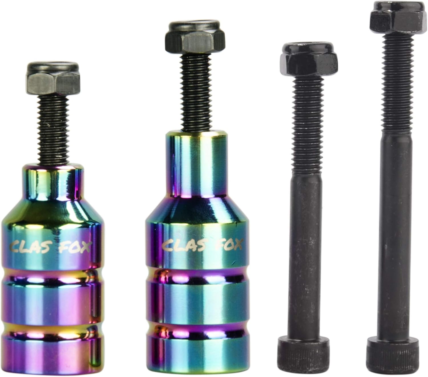 CLAS FOX Pro Stunt Scooter Pegs CNC Aluminum Pegs with 4 Strong Axle