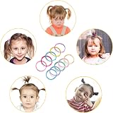 Hanyousheng 200 Pieces Multicolor Hair Ties 2mm 25mm No Crease Elastic Hair view 6