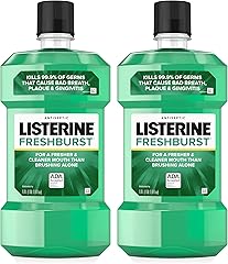 Listerine Freshburst Antiseptic Mouthwash for Bad Breath, Kills 99% of Germs That Cause Bad Breath & Fight Plaque & Gingiviti