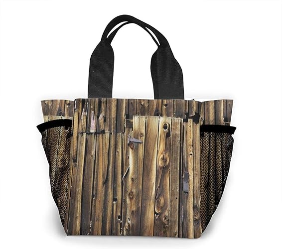 Amazon オークバーンサイディングドア割れた錆びた蝶番 トートバッグ レディース ハンドバッグ おしゃれ 買い物バッグ 個性 エコバッグ スポーツトートバッグ 人気 マザーバッグ ランチバッグ Na トートバッグ
