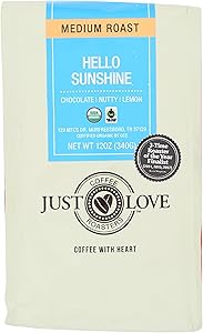 JUST LOVE COFFEE ROASTERS Organic Hello Sunshine, 12 OZ