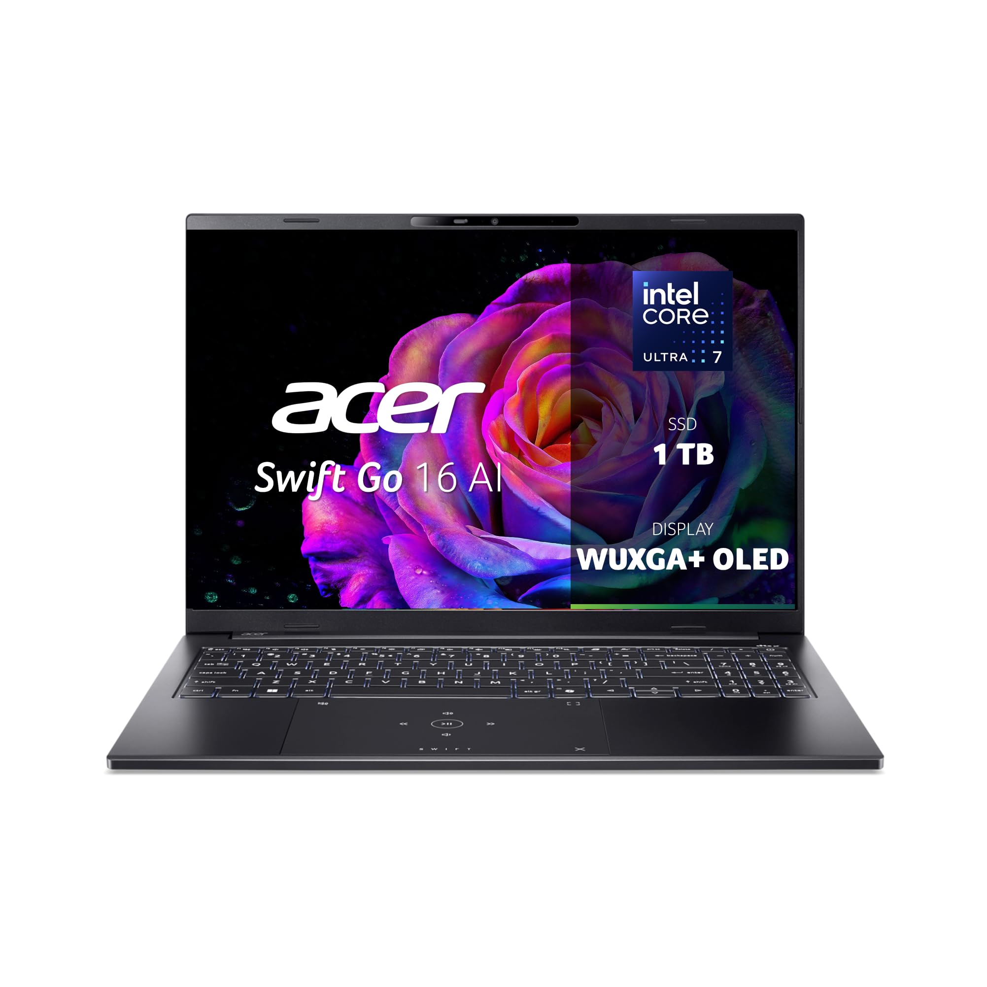 Acer Swift Go 16 AI Laptop 16" WUXGA+ OLED Intel Core Ultra 7-256V