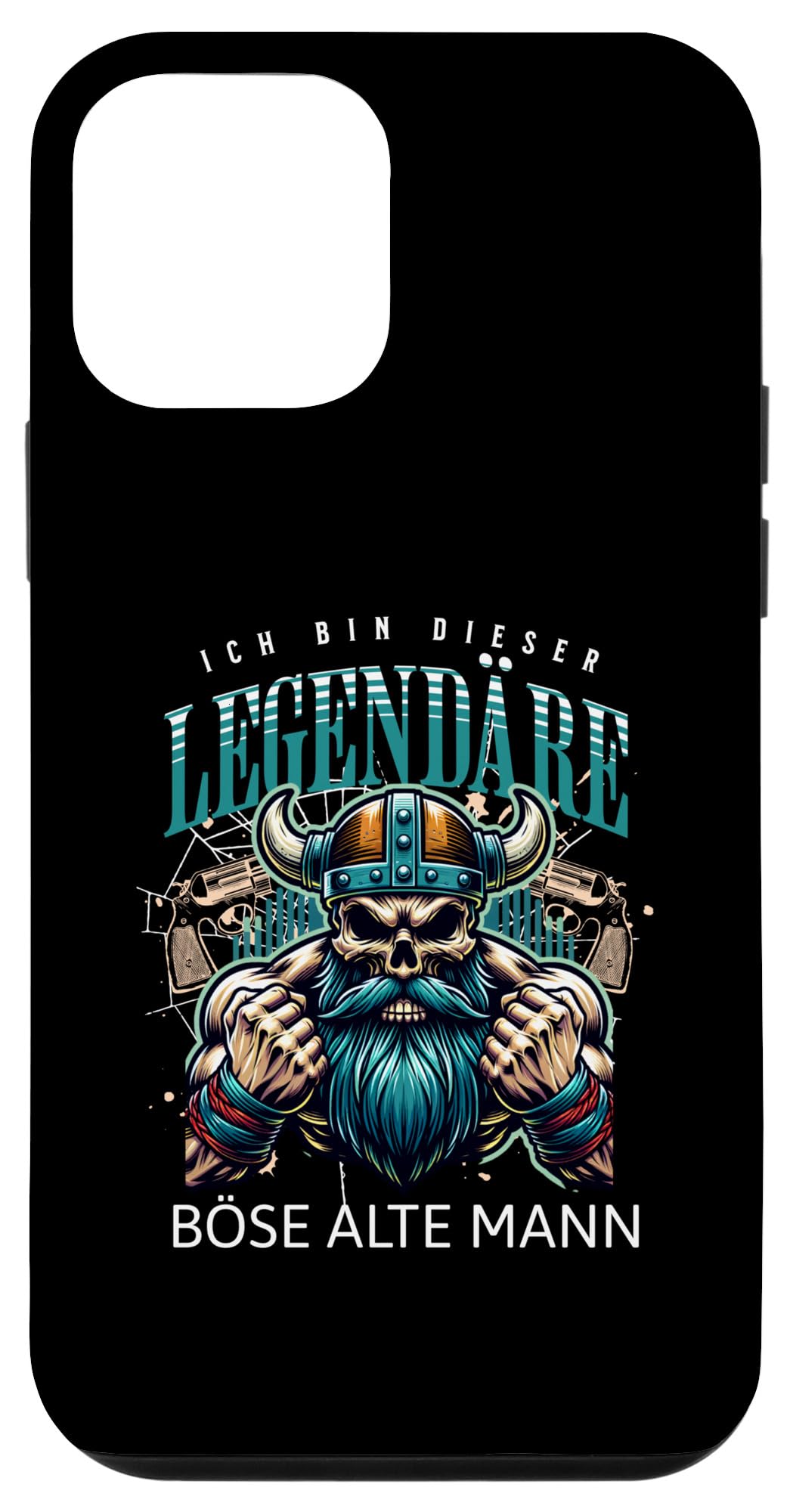 iPhone 12 mini Bad Old Man Nordmann Skull Dad Grandpa Viking Case