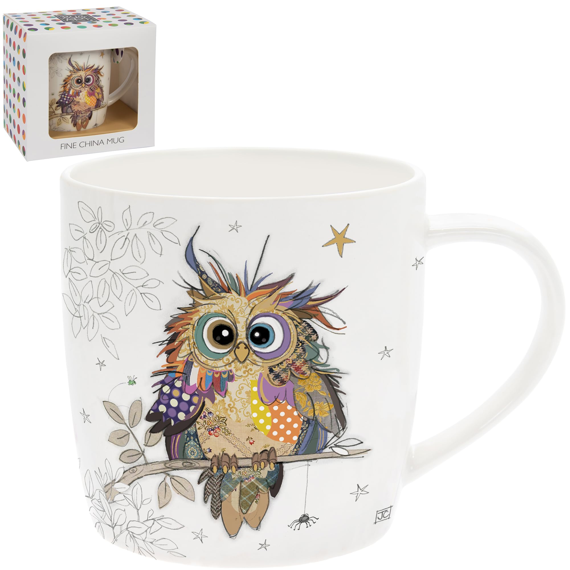 Lesser & Pavey Otto Owl Mug | Ceramic Coffee Mugs for Home or Work | Premium Design Mugs for All Occasions | Designed By Bug Art Lovely Mugs for Tea, Coffee & Hot Drinks — image 1