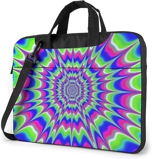 Bright TieDye Waterproof Laptop Sleeve Case with Shoulder