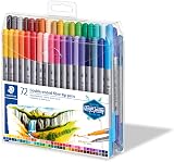 Staedtler 3200 TB72 Design Journey Double Ended Fibre-Tip Pens 72 Pack view 5