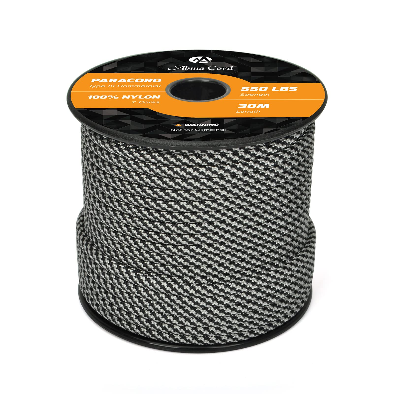 Abma Cord Paracord 550 4mm Nylon Rope Type III 7 Strands Parachute Cord - Max. 250kg (550lbs)