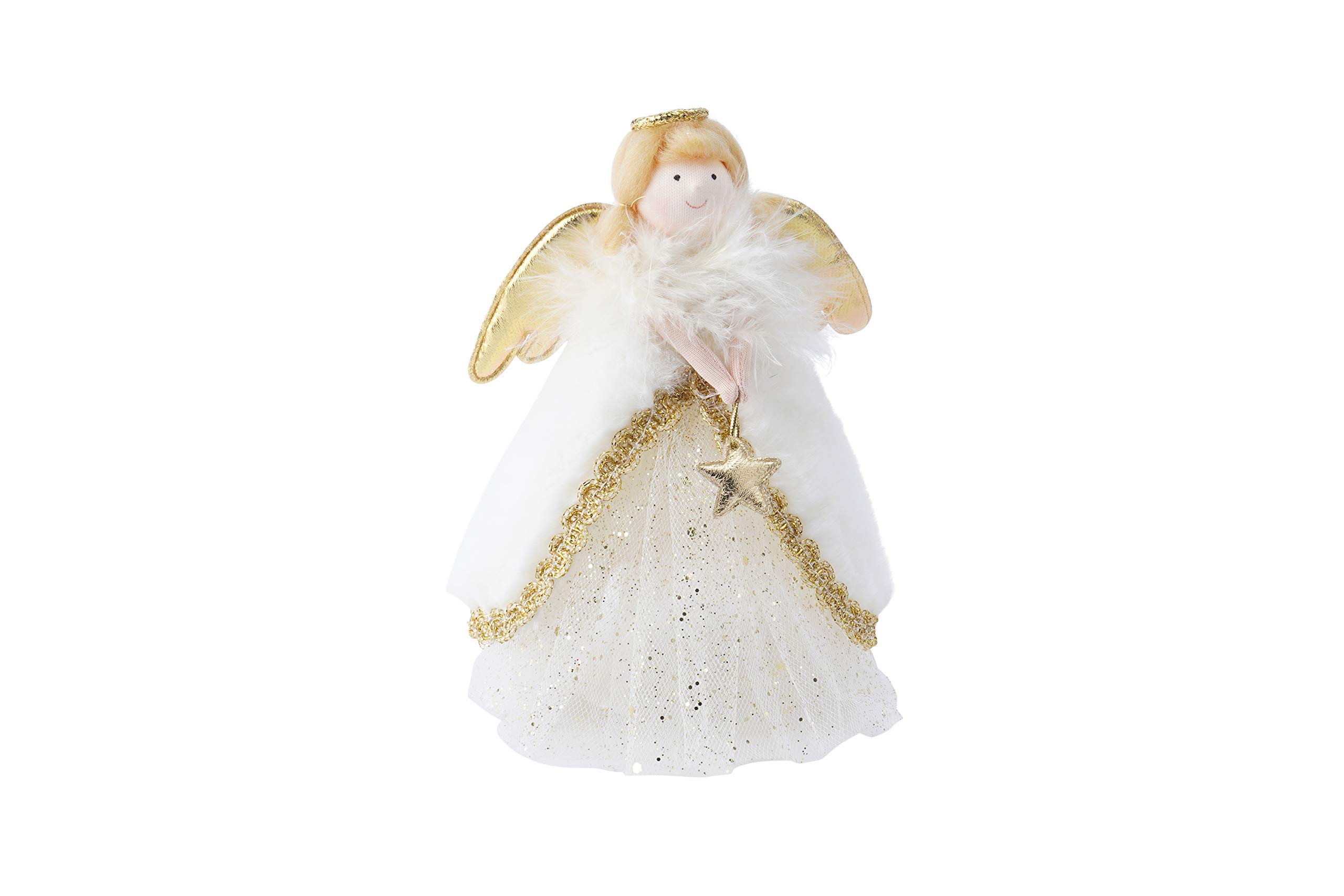 CGB Giftware | Christmas Angel Tree Topper - Gold | Joy To The World Range | Angel | Christmas | Festive | Xmas | Tree Decoration | GB03832
