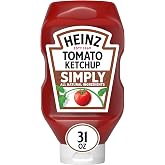 Heinz Simply Tomato Ketchup, 31 oz Bottle | America&rsquo;s Favorite Ketchup&reg;, No Artificial Sweeteners, No High Fructose Corn Syrup, All Natural Ingredients