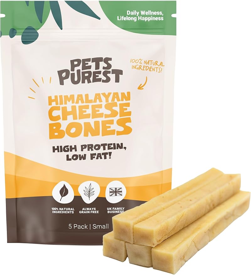 Pets Purest Himalayan Yak Chews with Milk 5 Pack Dogs Dental Treats