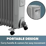 Daewoo 2000W Oil Filled Radiator with Thermostat White view 3
