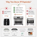 HYSapientia 24L Air Fryer Oven Rotisserie 1800W Digital Inner Stainless Steel view 6