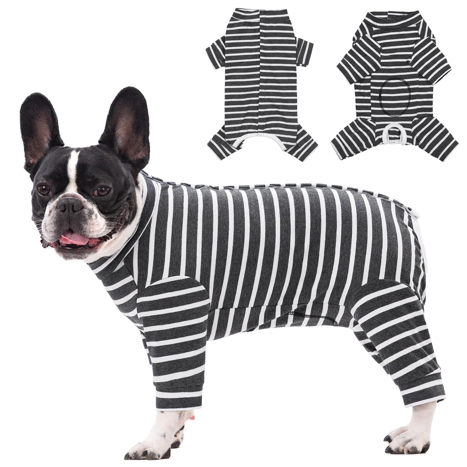 Axcimond Dog Recovery Suit Long Sleeve Bodysuit After Surgery Medical Pet Shirt Dog Onesie Protect Wound Surgical Suit for Male/Female Dogs Surgery Recovery Suits Puppy Pajamas for Small Medium Dogs