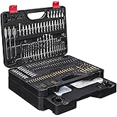 KingTool 400 Pcs Drill Bit Set - Drill Bits Screwdriver Bit Set Case with Drawer, Bit Set Designed for Various Drilling & Screw Driving Tasks for Metal, Wood, Masonry, Perfect for DIY Projects