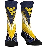 NCAA West Virginia - V Shape Tie Dye Socks