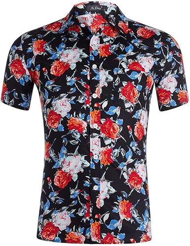 camisas tropicales para hombre