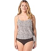 COCO REEF Stella Bra Sized Underwire Side Tie Tankini — Loose Fit Blouson Swim Top