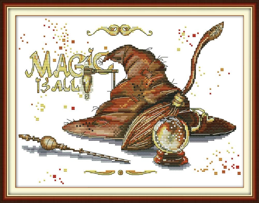 CaptainCrafts New Stamped Cross Stitch Kits Preprinted Pattern Counted