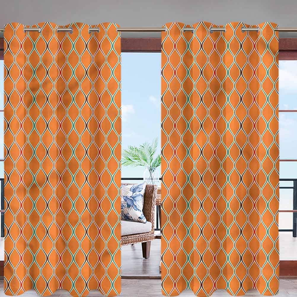 Hiiiman - Cortinas opacas para exteriores con ojales en la parte