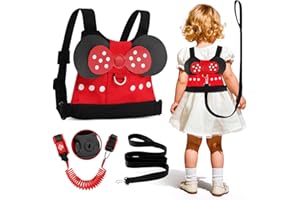 Lehoo Castle Toddler Leash for Walking, Baby Leash Harness with Safety Lock, Child Harness and Leash for Kids, Anti Lost Wris