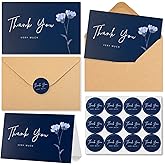 120-pack Thank You Cards Bulk with Kraft Envelopes & Matching Stickers, 4x6 Inches, Minimalist Design | Perfect for Business, Weddings, Baby & Bridal Showers, Graduations & Funerals.