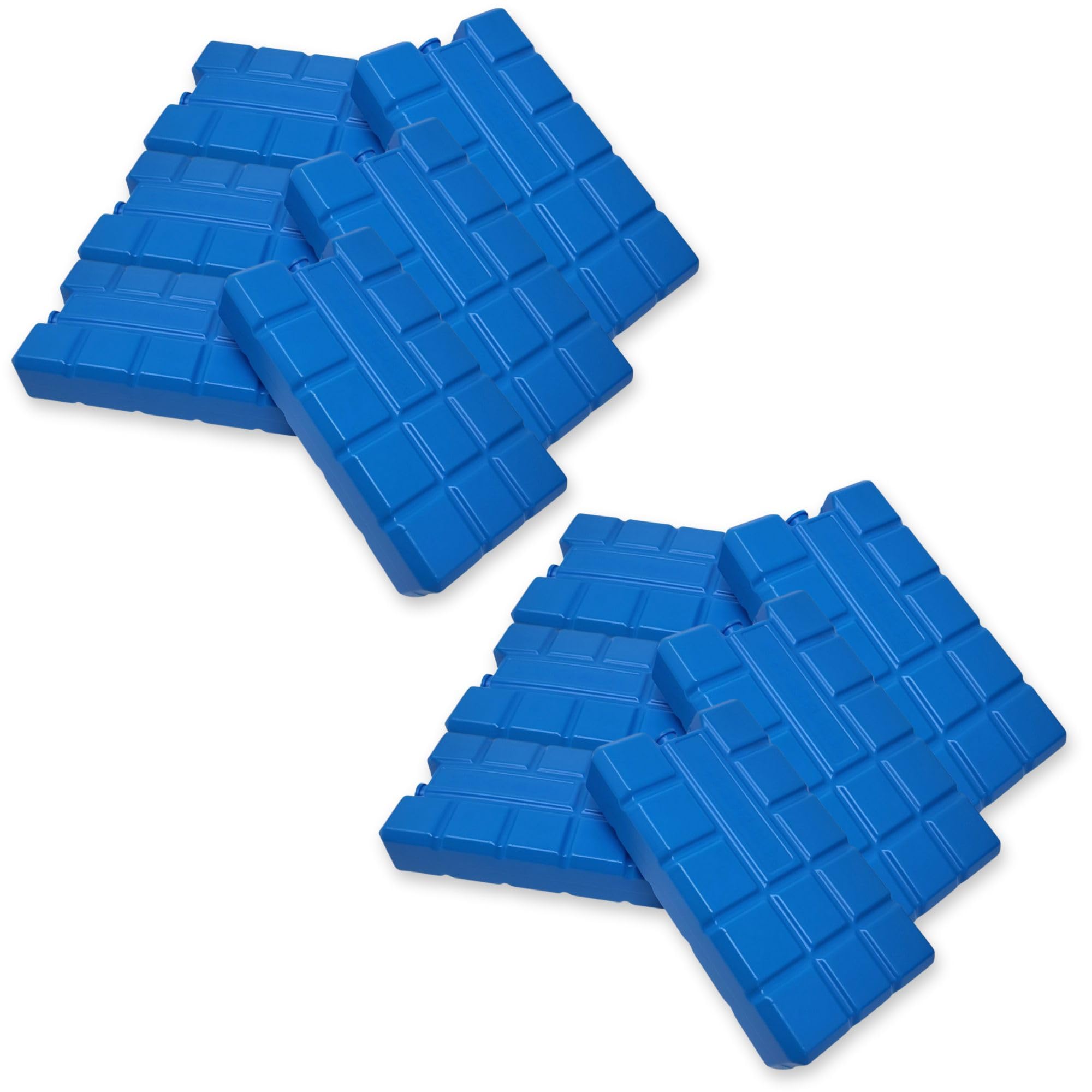 ToCi Set of 12 ice packs each with 400 ml, 12 blue cooling elements for the cool bag or cool box