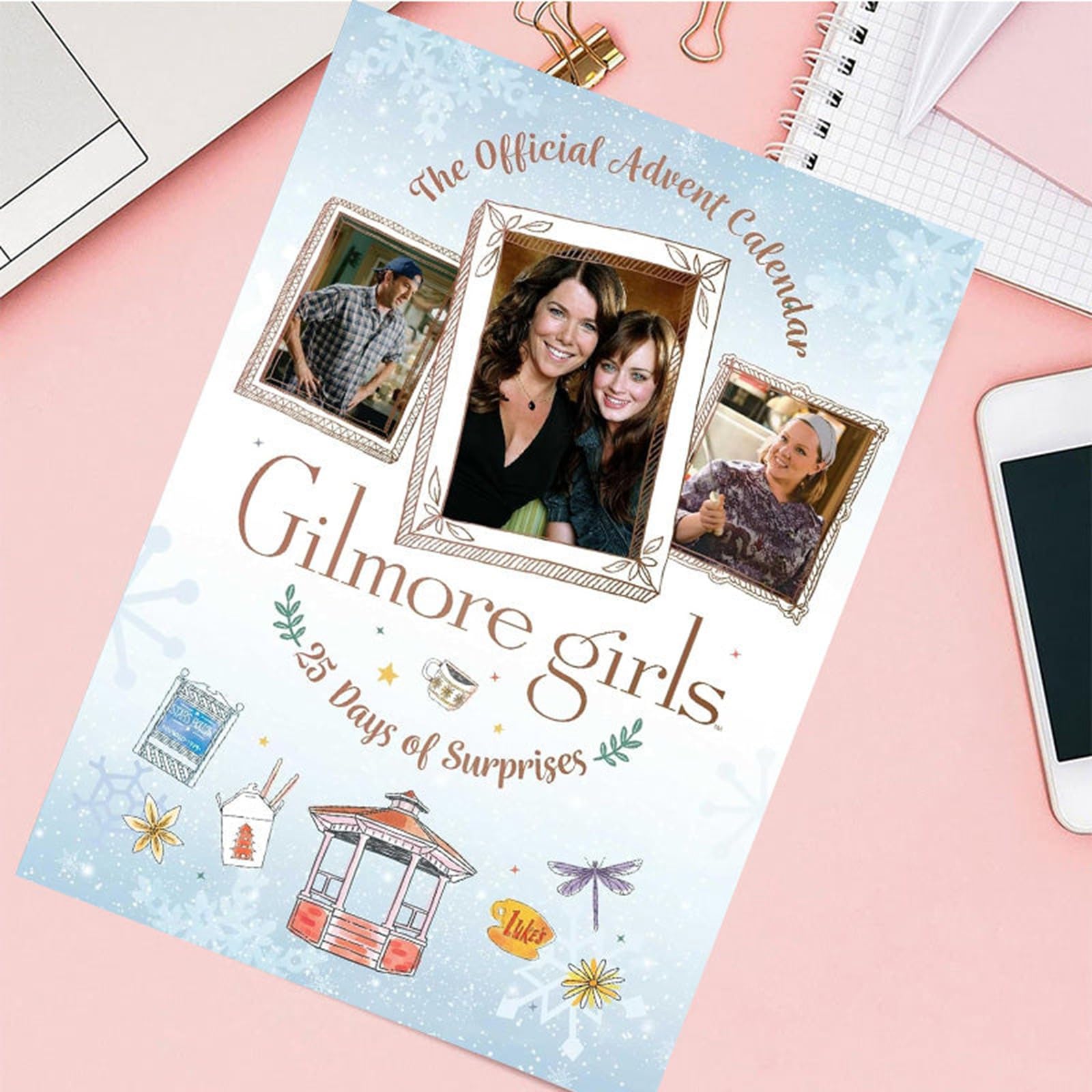 2024 New 24 Day Christmas Vacation Advent Calendar- Gilmore Girls Christmas Vacation Advent Calendar, Gilmore Girls Advent Calendar,Christmas Countdown Calendar Gift (A)