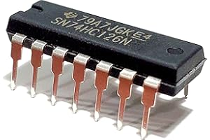 Juried Engineering SN74HC126N SN74HC126 74HC126 Quadruple Bus Buffer Gates with 3-State Outputs Breadboard-Friendly IC DIP-14 (Pack of 10)