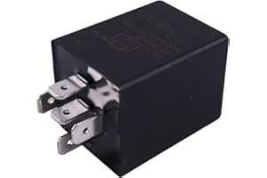 DVPARTS Time Delay Relay 10 Seconds 5 pin 12V 40A 5 pin SPDT Compatible with Most Common Single or Dual Beam HID Wiring Harnesses