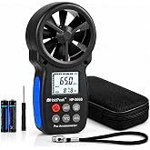 HoldPeak 866B Digital Anemometer, Handheld Wind Speed CFM Meter | HVAC Air Flow Velocity Gauge Tester with Backlight, Wind Temp Measuring Device, Outdoor Wind Gauge for Drone Sailing Shooting