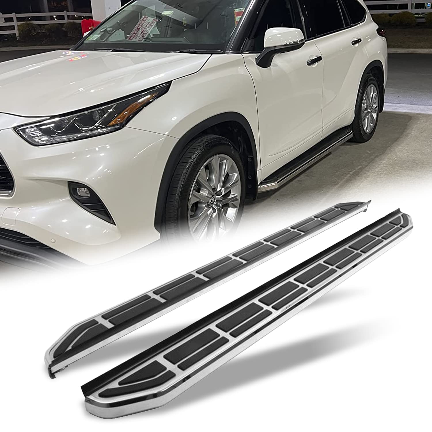 Photo 1 of Snailfly Fit for 2020-2026 Toyota Highlander XU70 Running Boards Side Step Rail Board (4.17")