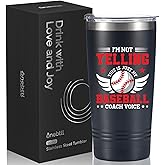 Onebttl Baseball Coach Gifts, Baseball Gifts for Coach on Birthday Christmas, 20oz Stainless Steel Tumbler with Lid and Straw, Black