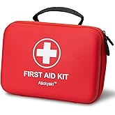 First Aid Kit 340 Piece, Premium Waterproof Hard Shell Medical Kit for Car, Home, Office, Travel, Camping, Sports, Outdoor, S