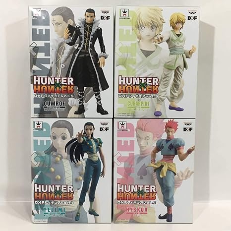 Amazon Hunter Hunter ハンターハンター Dxf フィギュア 4体 セット クラピカ ヒソカ イルミ クロロ 富樫義博 フィギュア ドール 通販