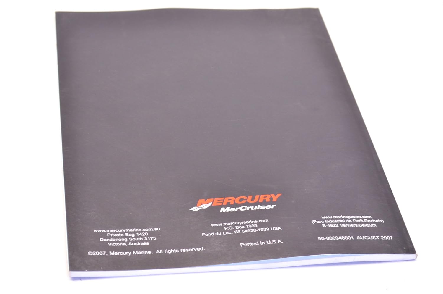 Amazon.com: Mercury Quicksilver 90-866948001 Tool Manual Made by Mercury  Quicksilver: Automotive