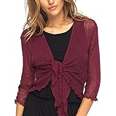 Back From Bali Womens Sheer Shrug Cardigan Lightweight Knit